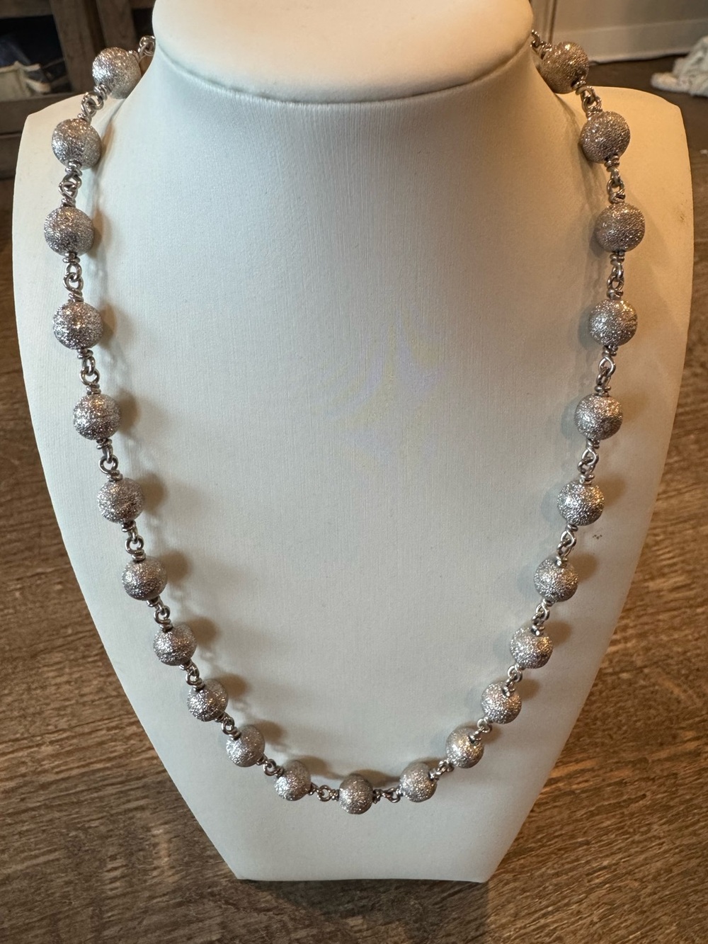 The Woods Fine Jewelry Silver Ball Necklace - NEW!